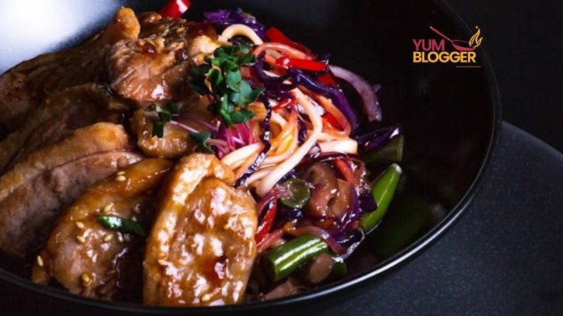 Hot Teppanyaki sizzling