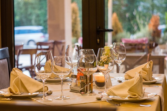 Mythos Restaurant Table Setting